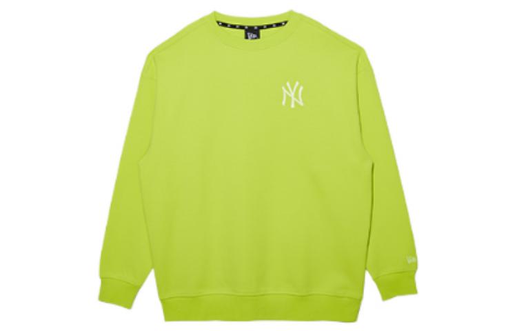 New Era FW22 Solid Logo Embroidered Pullover Sweatshirt Unisex Neon Green 13350923