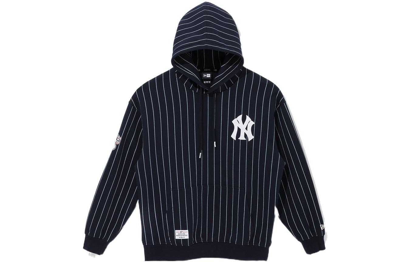 New Era FW22 Solid Logo Stripe Long Sleeve Sweatshirt Navy Blue 13338658