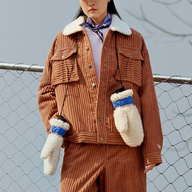 Shop New Era FW22 Unisex Khaki Single-Breasted Jacket 13350843