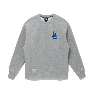 New Era FW22 Unisex Logo Embroidered Crewneck Sweatshirt - Gray 13338653