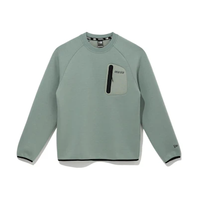 New Era FW22 Unisex Urban Training Side Zip Pocket Hoodie Gray Green 13338589