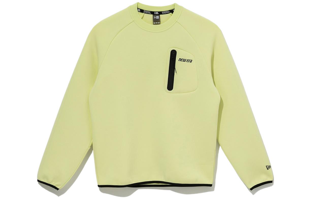 New Era FW22 Yellow Logo Crewneck Pullover Sweatshirt Unisex 13338588