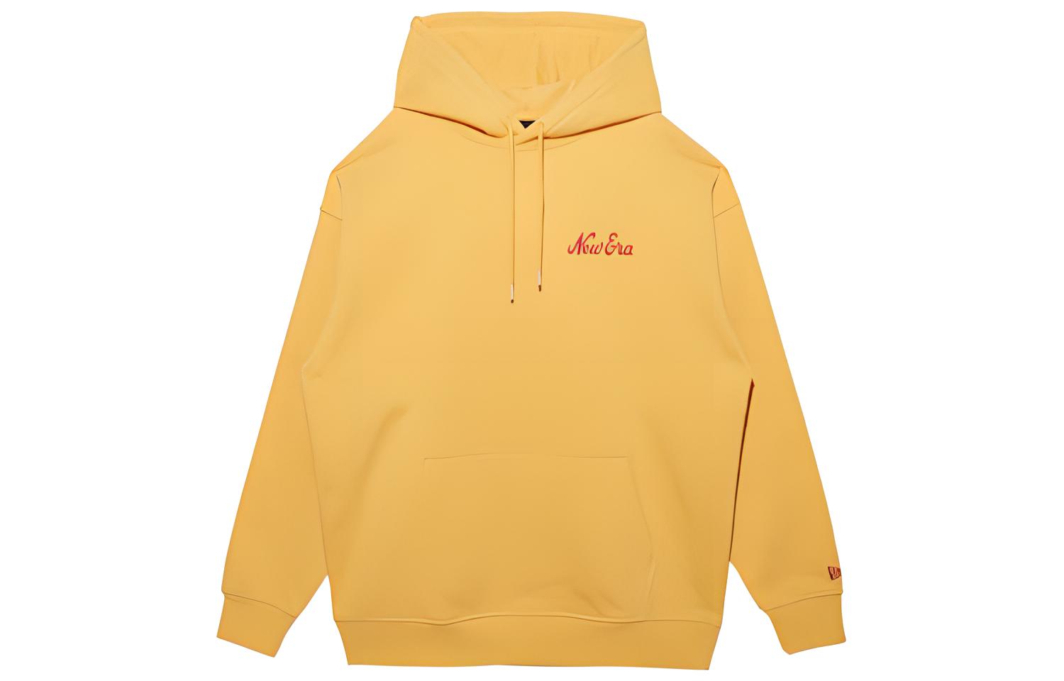 New Era FW22 Yellow Printed Hoodie Unisex Long Sleeve 13353724