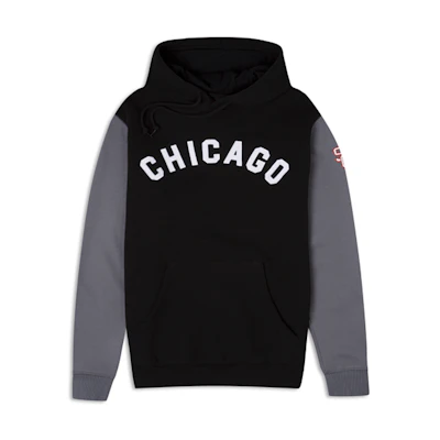 New Era FW23 Alphabet Pattern Hoodie Unisex Black/Grey 60416558