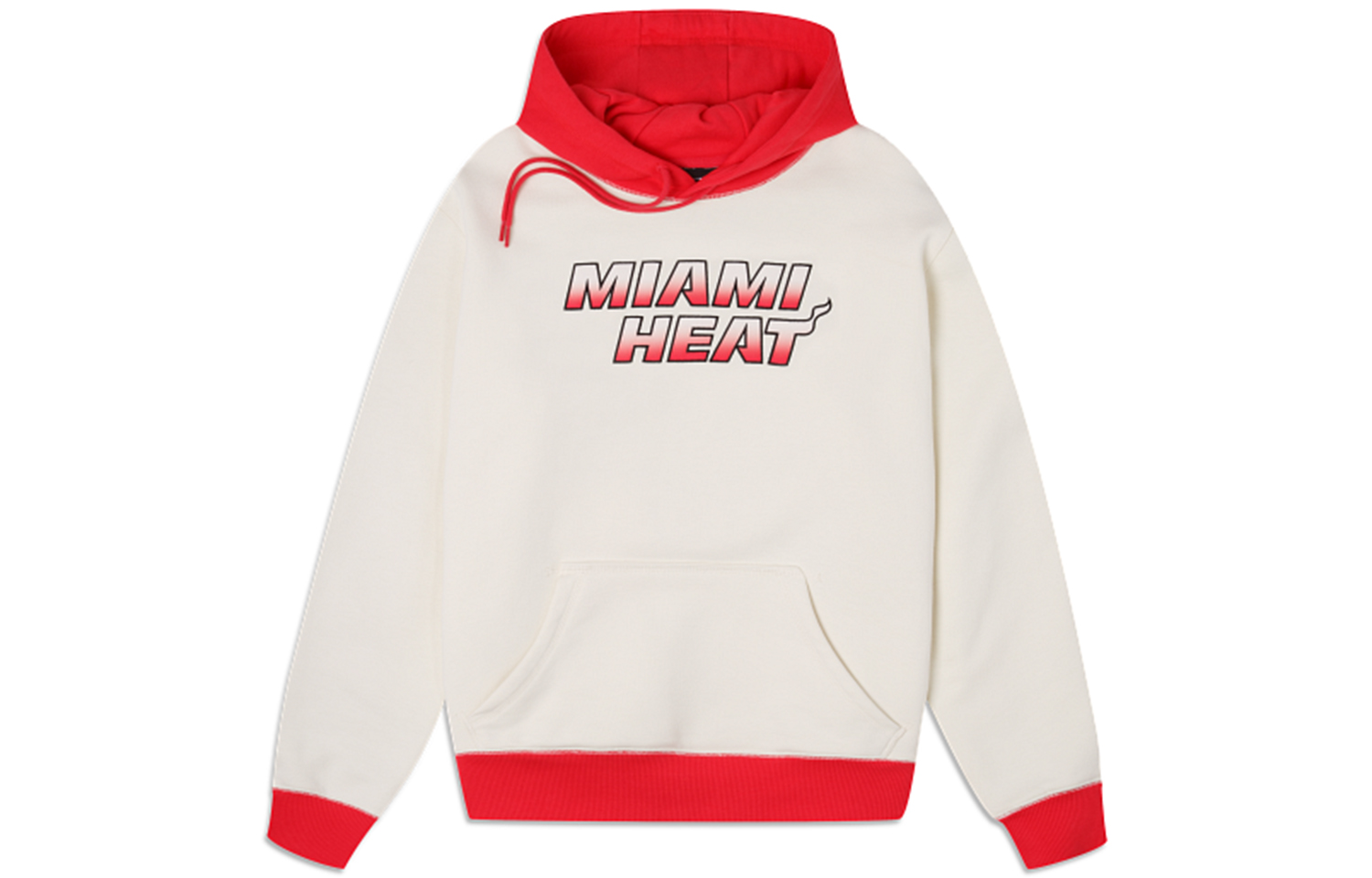 New Era FW23 Basketball Letter Print Colorblock Hoodie Unisex White 60335909