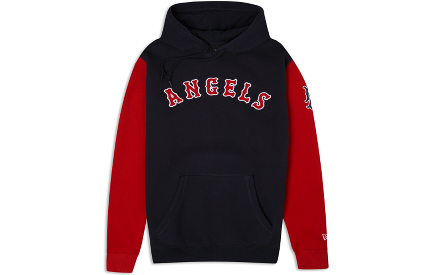 New Era FW23 Black Embroidered Letter Graphic Unisex Hoodie 60416562