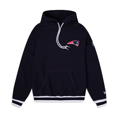 New Era FW23 Black Embroidered Logo Hoodie Unisex Long Sleeve 60296953
