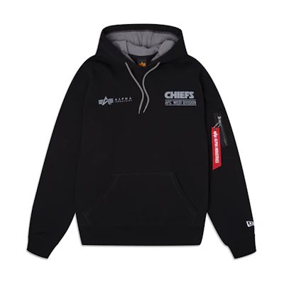 New Era FW23 Black Letter Print Drawstring Hoodie Unisex 13117768