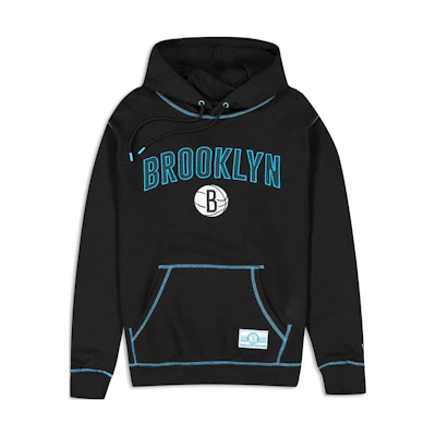 New Era FW23 Brooklyn Nets Letter Graphic Hoodie Unisex - Black 60429280