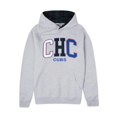 New Era FW23 Chicago Cubs Letter Hoodie Unisex Gray 60430687