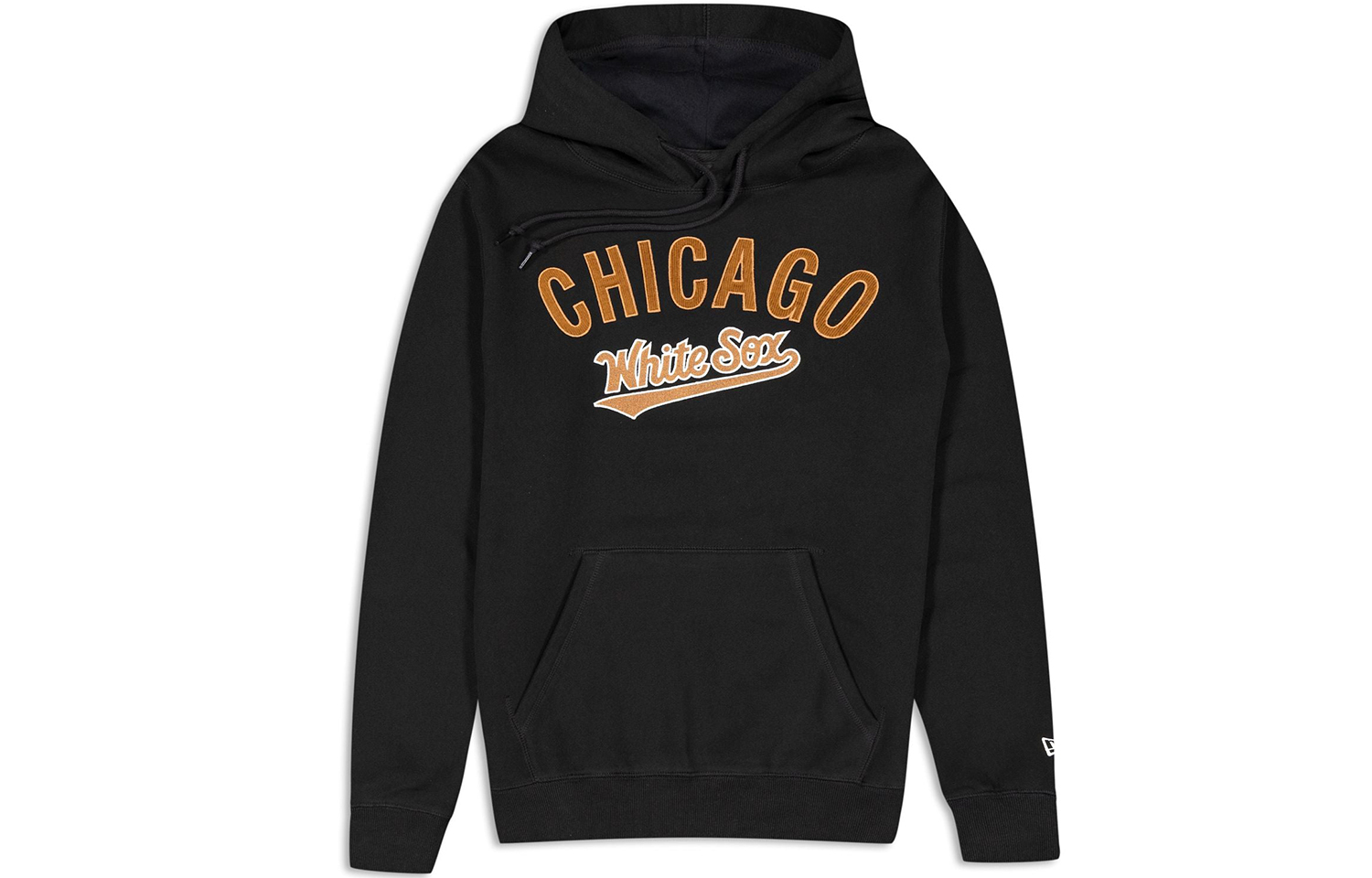 New Era FW23 Chicago White Sox Letter Pattern Hoodie Unisex Black 60487625