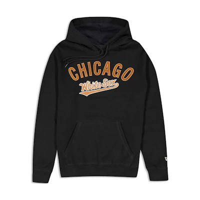 New Era FW23 Chicago White Sox Letter Pattern Hoodie Unisex Black 60487625