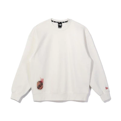 New Era FW23 Embroidered Crewneck Sweatshirt Unisex White 13781069