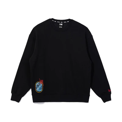 New Era FW23 Embroidered Crewneck Sweatshirt Unisex - Black 13781070