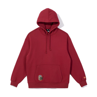 New Era FW23 Embroidered Pullover Sweatshirt Unisex Red 13944719