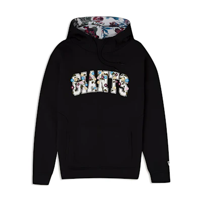 New Era FW23 Floral Embroidered Letter Print Unisex Black Long Sleeve Sweater 60357750