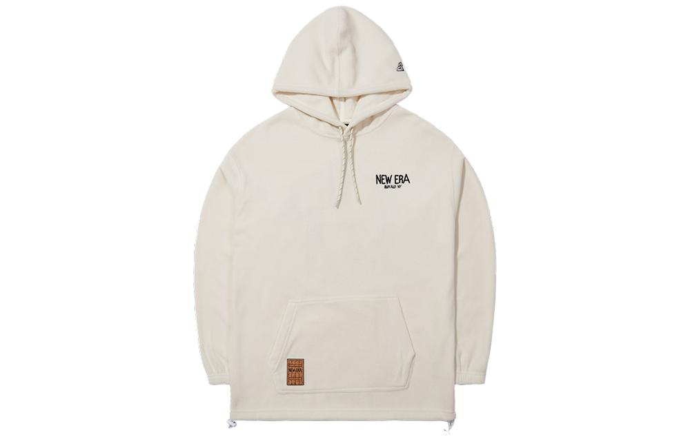 New Era FW23 Fun Camping Fleece Hoodie Unisex Ivory White 13789111