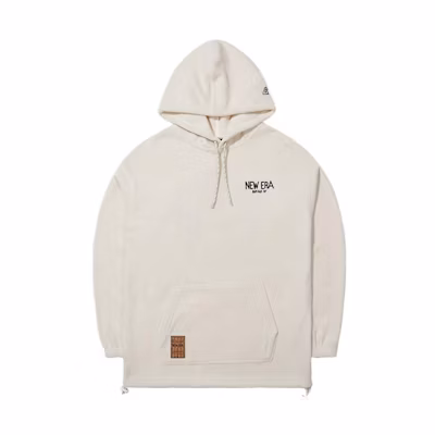 New Era FW23 Fun Camping Fleece Hoodie Unisex Ivory White 13789111