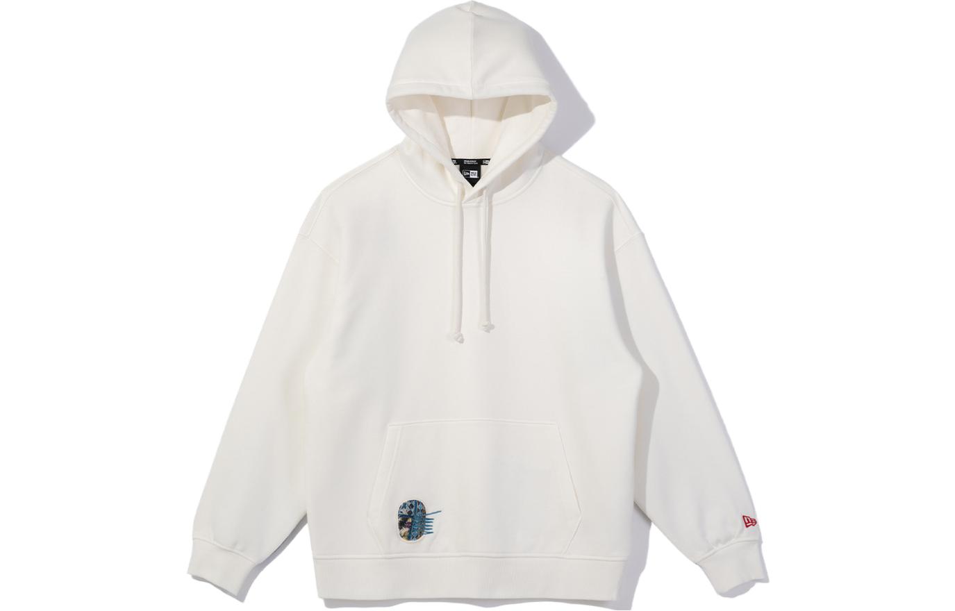 New Era FW23 Graphic Embroidered Hoodie Unisex White 13781071