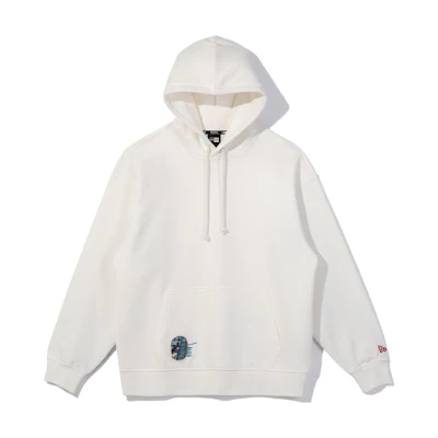 New Era FW23 Graphic Embroidered Hoodie Unisex White 13781071