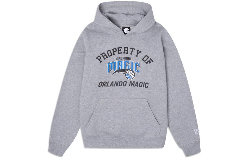 New Era FW23 Graphic Letter Print Hoodie Unisex Grey 60349338