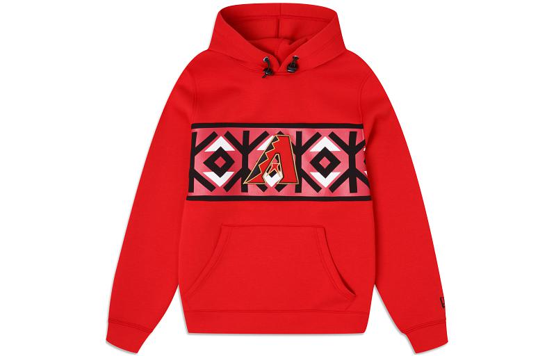 New Era FW23 Graphic Print Hoodie Red Unisex 13135177