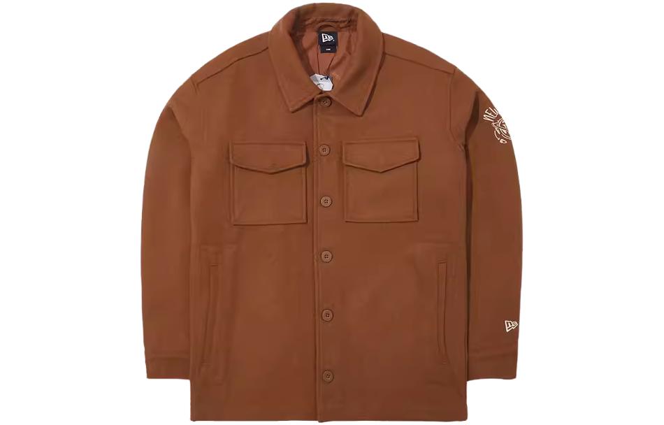 New Era FW23 Handmade Embroidery Casual Jacket Brown  Edition. 13789097