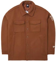 New Era FW23 Handmade Embroidery Casual Jacket Brown Edition. 13789097 New Era FW23 Handmade Embroidery Casual Jacket Brown Edition. 13789097