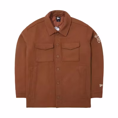 New Era FW23 Handmade Embroidery Casual Jacket Brown Edition. 13789097