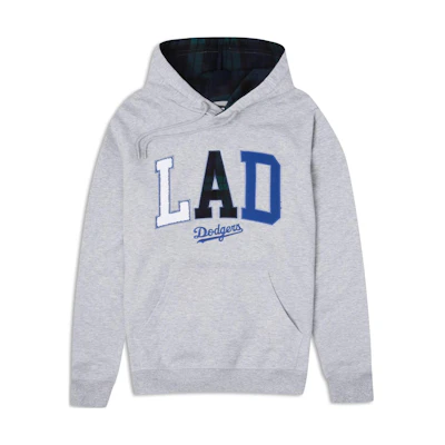 New Era FW23 LA Dodgers Letter Graphic Hoodie Unisex Gray 60430697