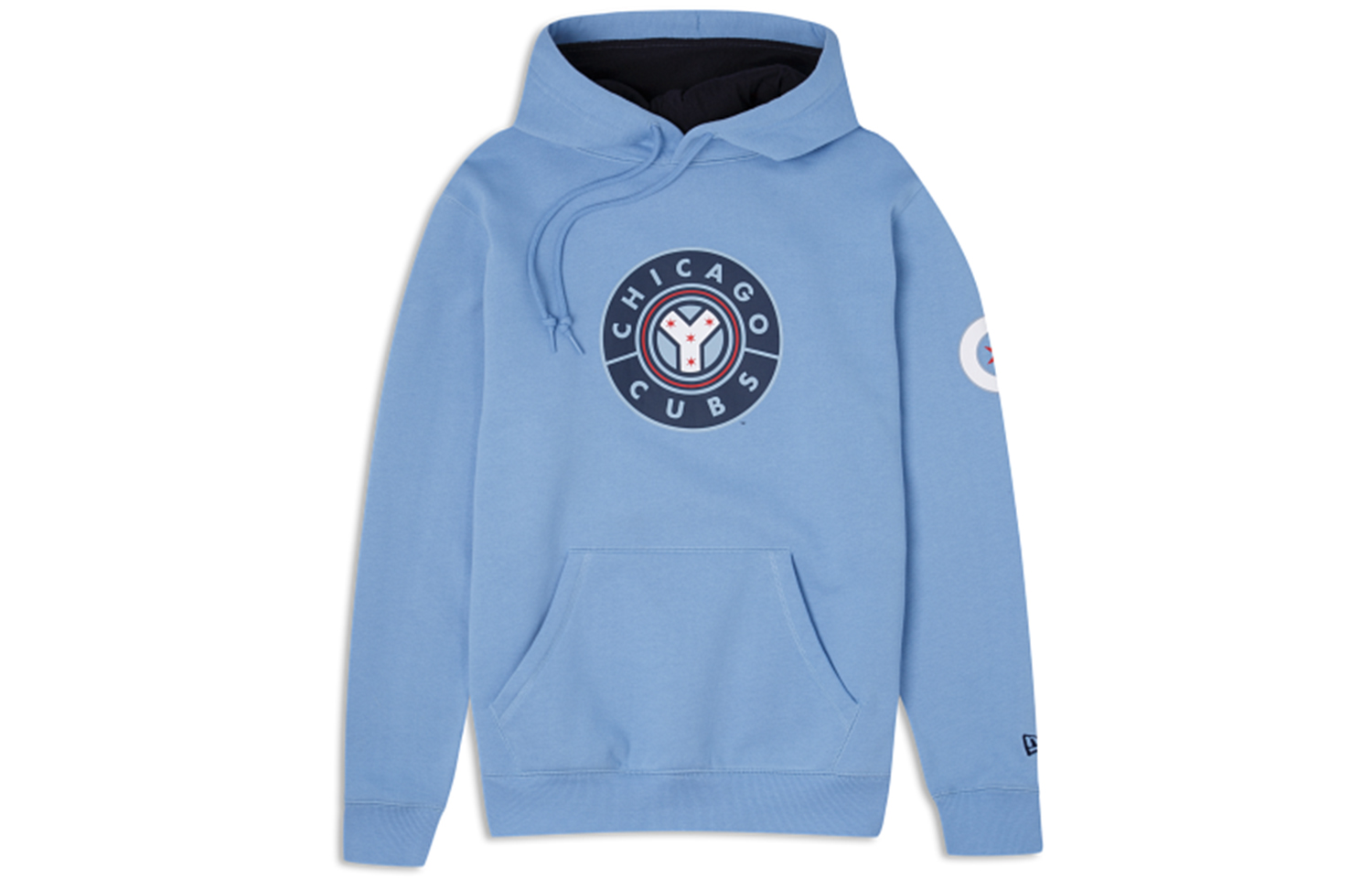 New Era FW23 Letter Geometric Print Hoodie Unisex Light Blue 60357275