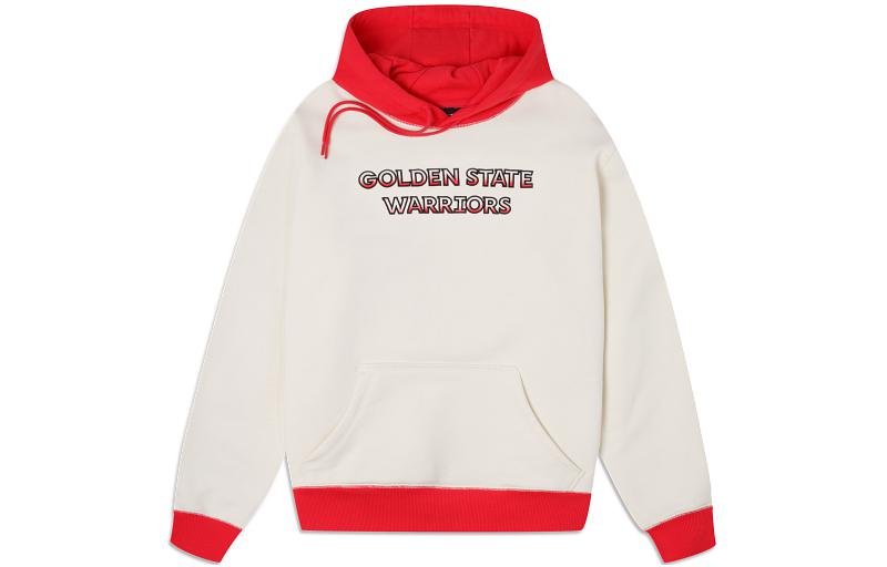 New Era FW23 Letter Print Colorblock Hoodie Unisex White 60335893