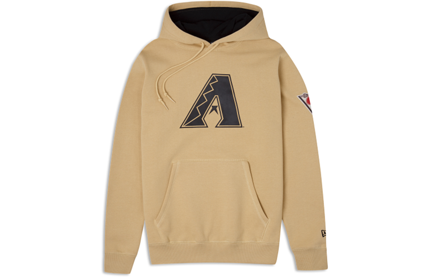 New Era FW23 Letter Print Hoodie Unisex Dark Khaki 60357279