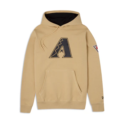 New Era FW23 Letter Print Hoodie Unisex Dark Khaki 60357279