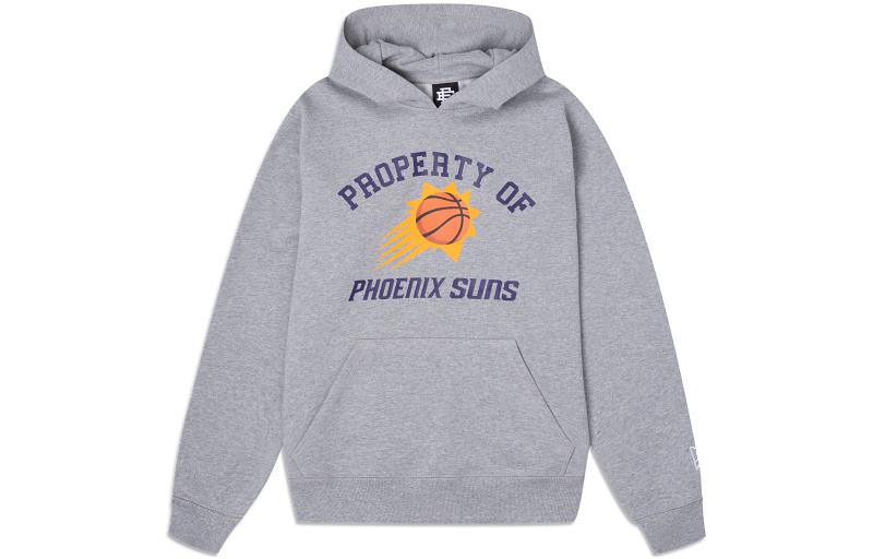 New Era FW23 Letter Print Hoodie Unisex Gray 60349341