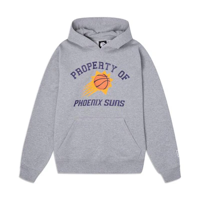 New Era FW23 Letter Print Hoodie Unisex Gray 60349341