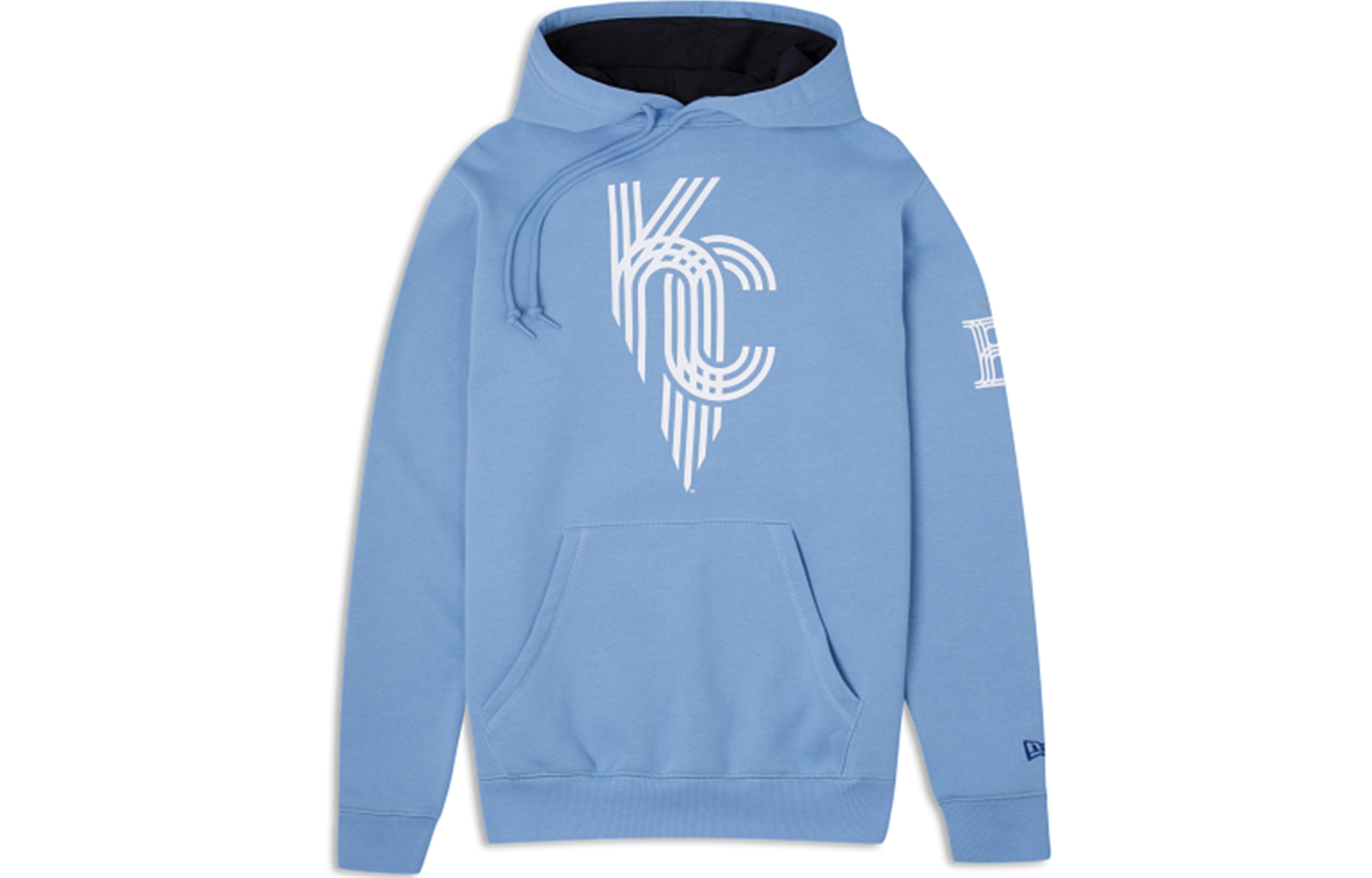 New Era FW23 Letters Print Hoodie Unisex Sky Blue 60357273