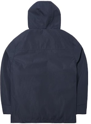 New Era FW23男士标志印花露营系列海军蓝3合1连帽夹克。 13789239 Lookbook New Era FW23男士标志印花露营系列海军蓝3合1连帽夹克。 13789239