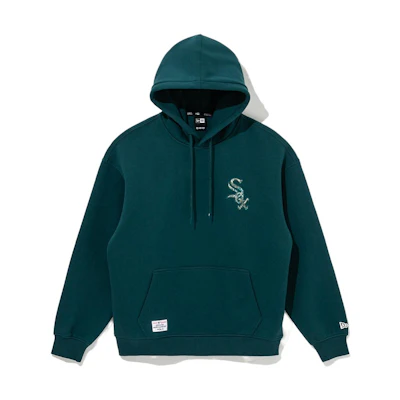 New Era FW23 MLB Chicago White Sox Logo Print Pullover Sweatshirt Green Unisex 13944740