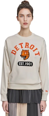New Era FW23 MLB 底特律老虎隊標印花白色圓領衛衣 男女適用 13781140 Shop New Era FW23 MLB 底特律老虎隊標印花白色圓領衛衣 男女適用 13781140