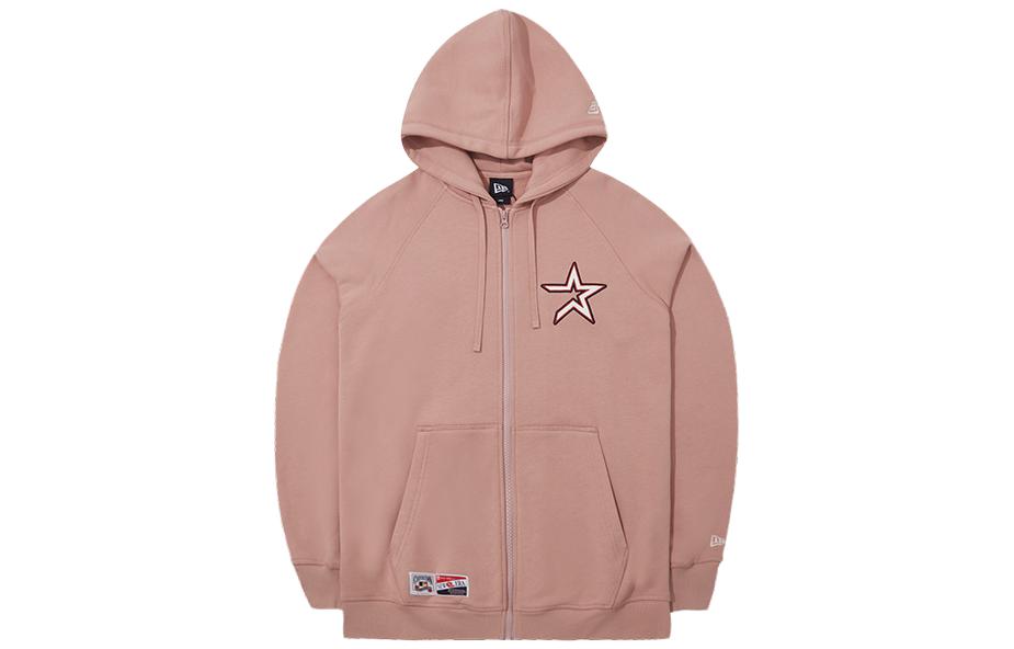 New Era FW23 MLB Houston Astros Logo Embroidered Hoodie Pink Unisex. 13789217