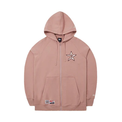 New Era FW23 MLB Houston Astros Logo Embroidered Hoodie Pink Unisex. 13789217