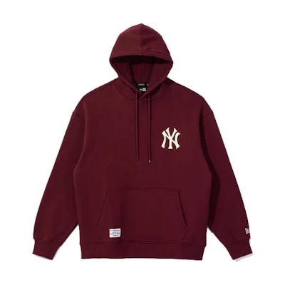 New Era FW23 MLB New York Yankees Pullover Hoodie Unisex Maroon Purple 13781159