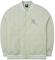 New Era FW23 MLB Yankees Green Varsity Embroidered Casual Unisex Jacket. 13789122 New Era FW23 MLB Yankees Green Varsity Embroidered Casual Unisex Jacket. 13789122