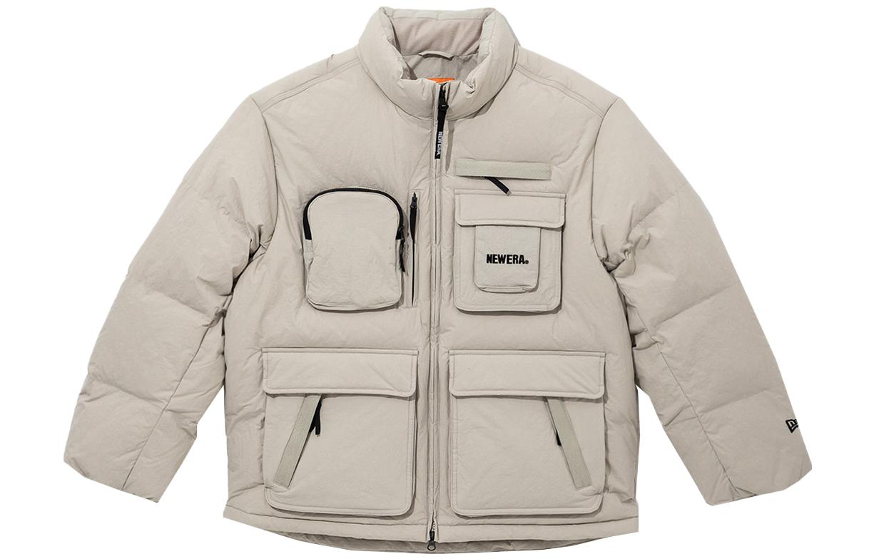 New Era FW23 Multi-Pocket Minimalist Long-Sleeve Jacket Khaki Men 13944721