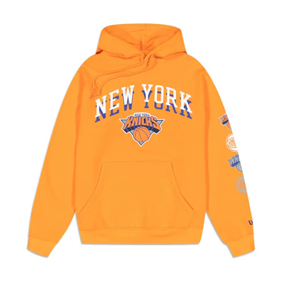 New Era FW23 New York Knicks Letter Basketball Hoodie Unisex Orange 60429327