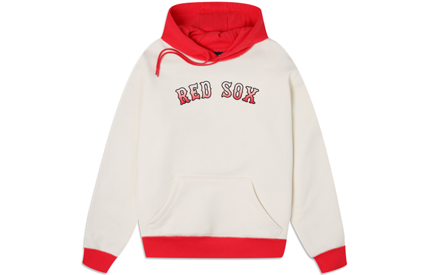 New Era FW23 Oversized Back Letter Print Hoodie Unisex - White 60335856