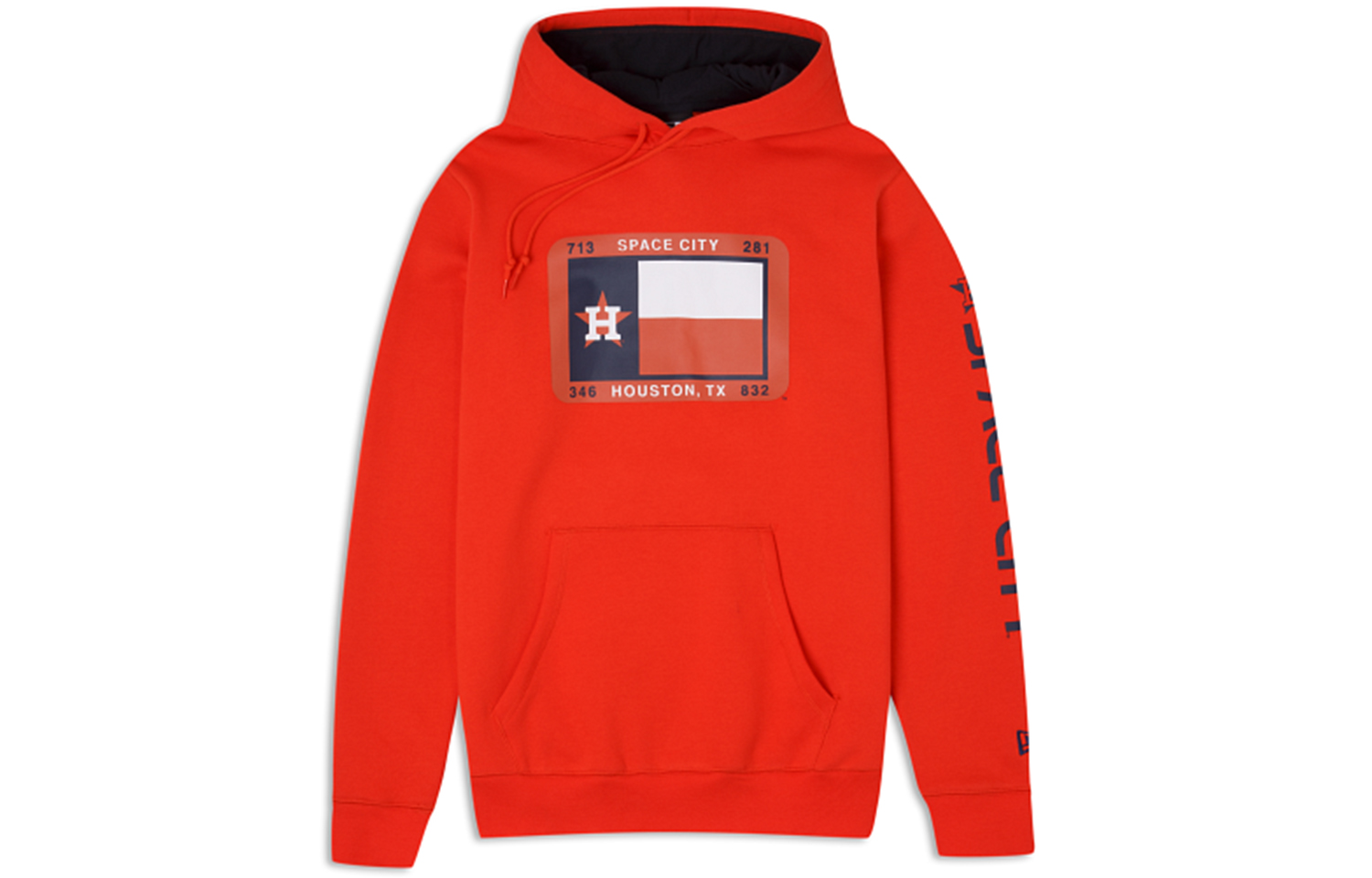 New Era FW23 Red Geometric Print Hoodie Unisex Pullover 60357268