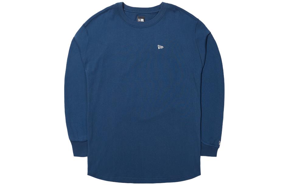 New Era FW23 Retro Collegiate Pullover Sweatshirt Navy Unisex 13789204