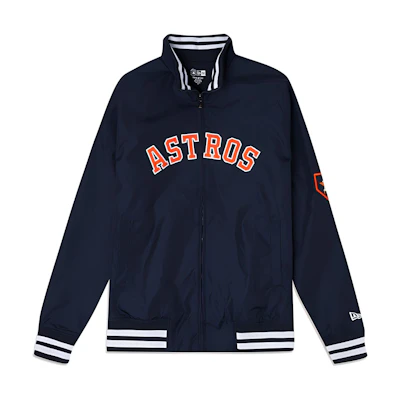 New Era FW23 Striped Lettering Stand Collar Jacket Unisex Navy Blue 12898248